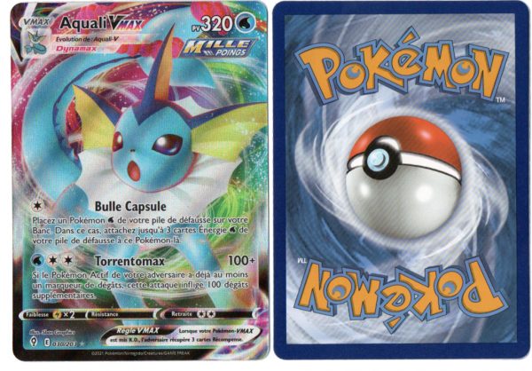 2020-2021 - 02 Pokémon Epée et Bouclier - Évolution Céleste - 030-203 Aquali VMAX
